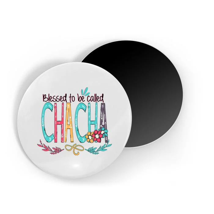 Blessed To Be Called Chacha Colorful Giftsgrandma Magnet