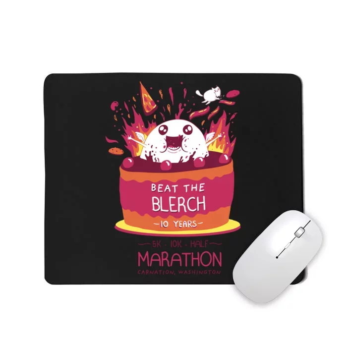 Beat The Blerch 10 Years Marathon Carnation Washington Mousepad