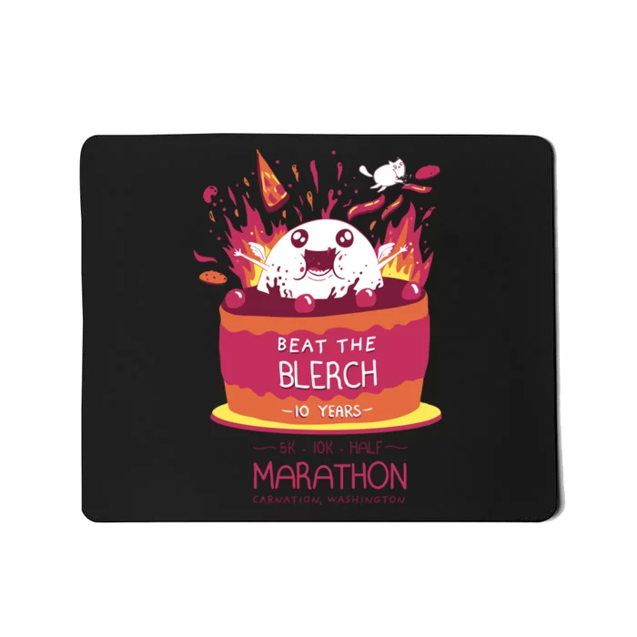 Beat The Blerch 10 Years Marathon Carnation Washington Mousepad