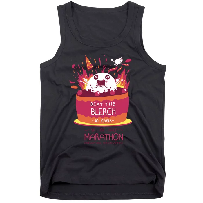 Beat The Blerch 10 Years Marathon Carnation Washington Tank Top