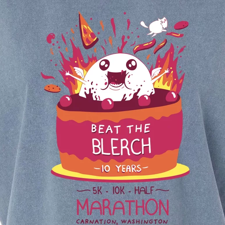 Beat The Blerch 10 Years Marathon Carnation Washington Garment-Dyed Women's Muscle Tee