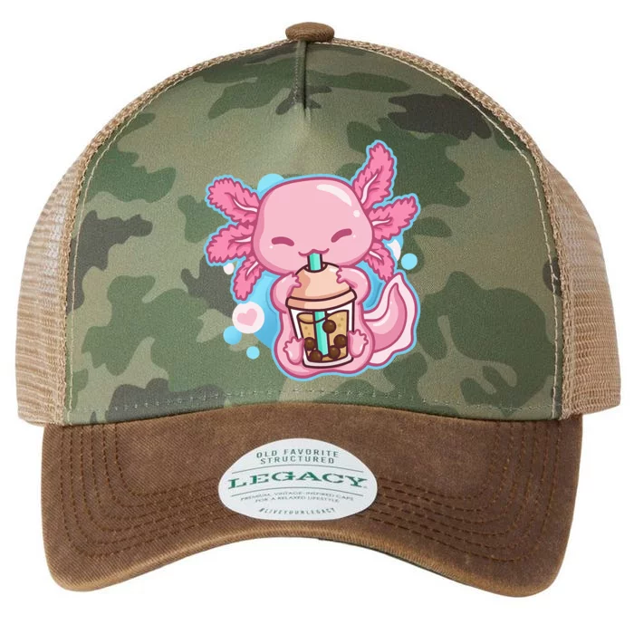 Boba Tea Bubble Tea Milk Tea Anime Axolotl Legacy Tie Dye Trucker Hat