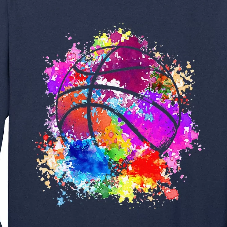 Basketball Teenagers Baller Dunking Tall Long Sleeve T-Shirt