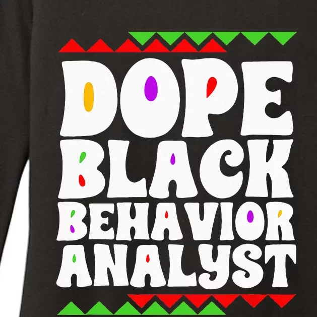 Behavior Technician BCBA ABA Dope Black Behavior Analyst Womens CVC Long Sleeve Shirt