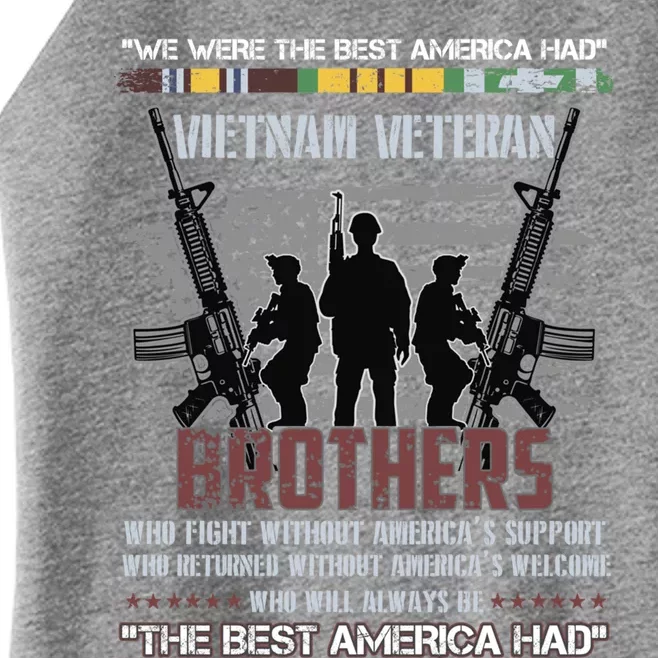 Brothers The Best America Had Vietnam Veteran Gift Women’s Perfect Tri Rocker Tank