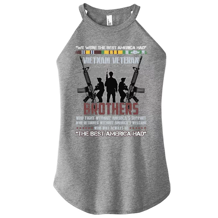 Brothers The Best America Had Vietnam Veteran Gift Women’s Perfect Tri Rocker Tank