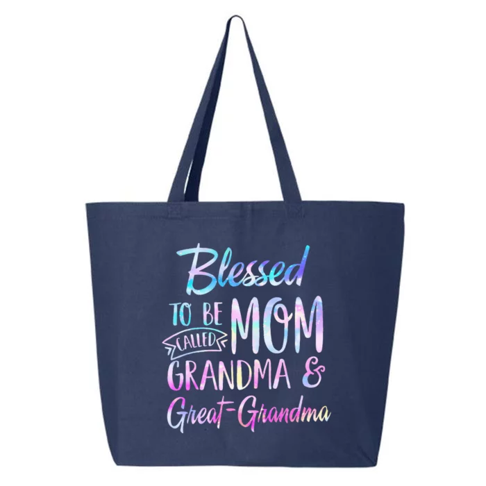 Blessed To Be Called Mom Grandma & Great Grandma Mothers Day 25L Jumbo Tote