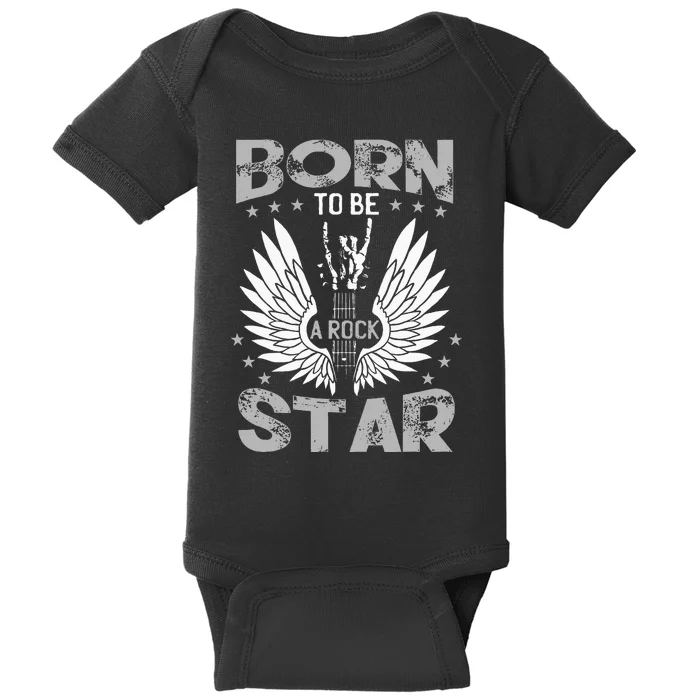 Born To Be A Rock Star Baby Bodysuit