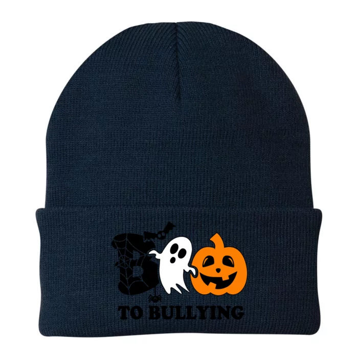 Boo To Bullying Orange Anti Bullying Unity Day Halloween Knit Cap Winter Beanie