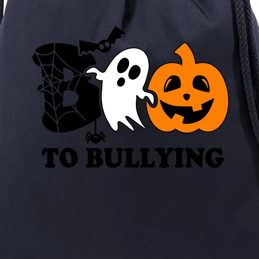 Boo To Bullying Orange Anti Bullying Unity Day Halloween Drawstring Bag