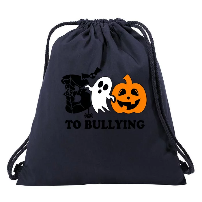 Boo To Bullying Orange Anti Bullying Unity Day Halloween Drawstring Bag