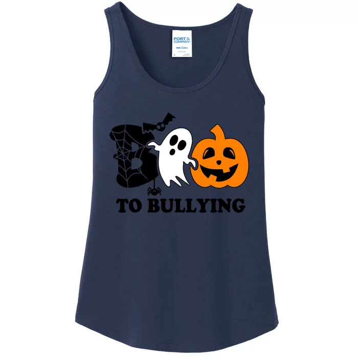 Boo To Bullying Orange Anti Bullying Unity Day Halloween Ladies Essential Tank