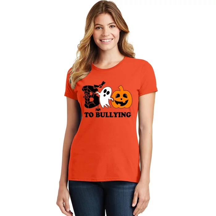 Boo To Bullying Orange Anti Bullying Unity Day Halloween Women's T-Shirt