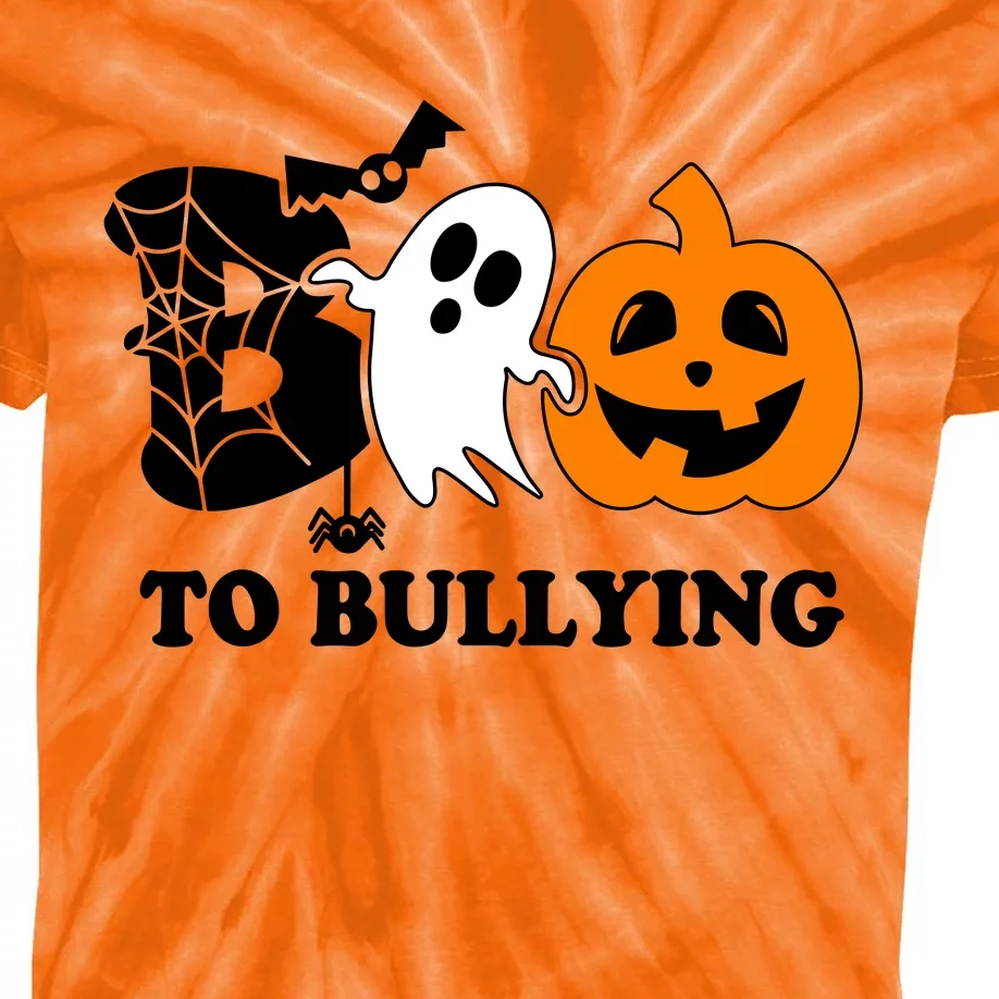 Boo To Bullying Orange Anti Bullying Unity Day Halloween Kids Tie-Dye T-Shirt