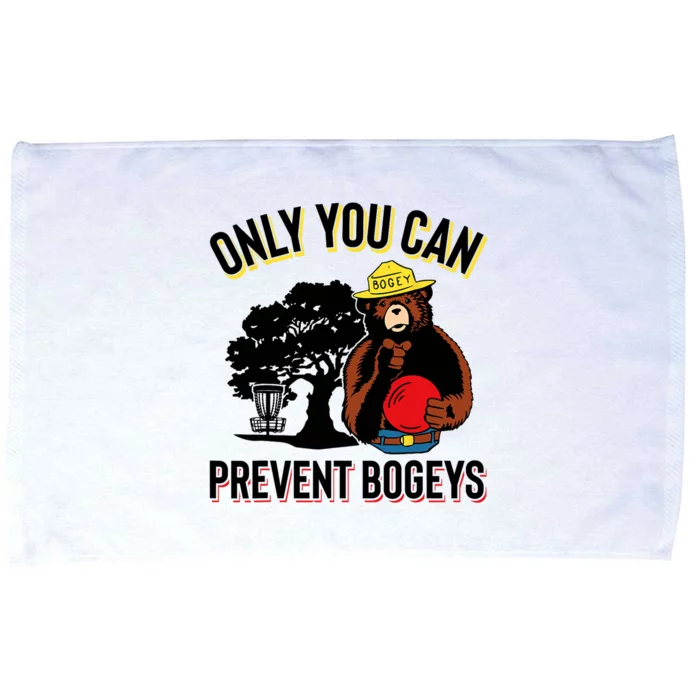 Bogey The Bear Only You Can Prevent Bogeys Disc Golf Microfiber Hand Towel