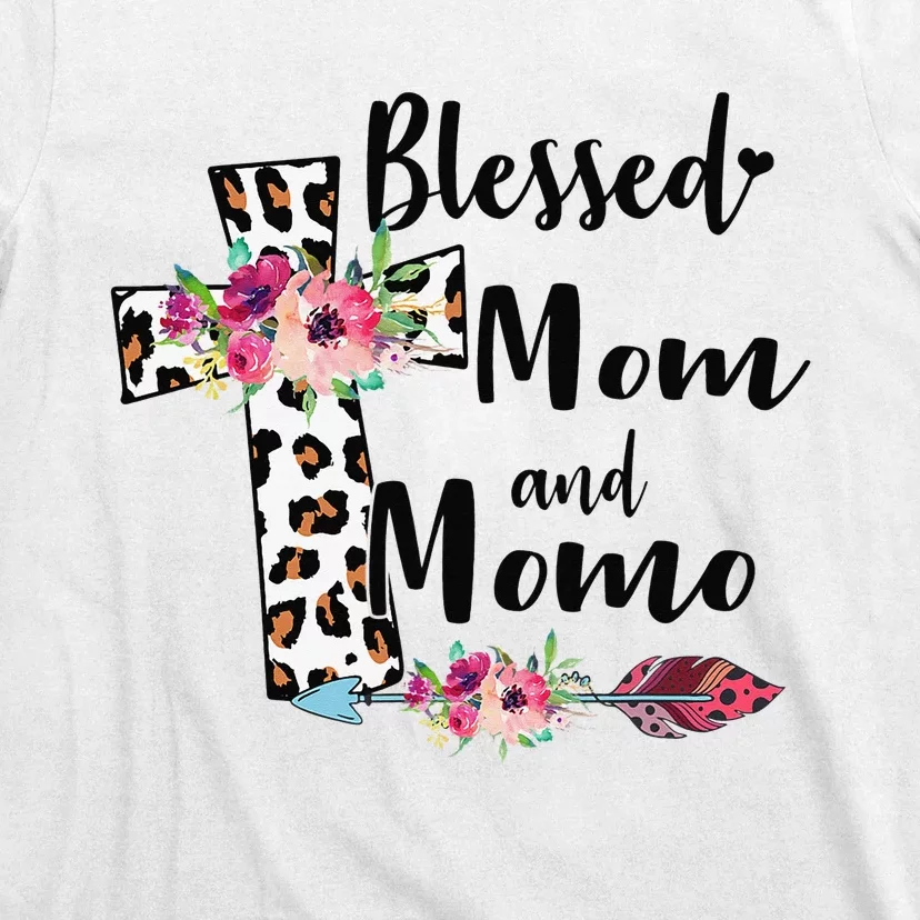 Blessed To Be Called Mom And Momo Funny Momo Gift T-Shirt