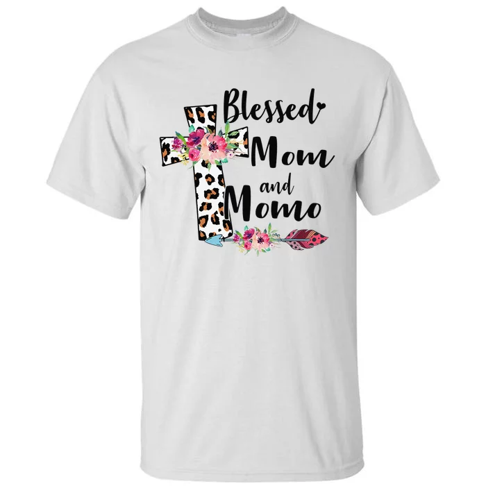 Blessed To Be Called Mom And Momo Funny Momo Gift Tall T-Shirt