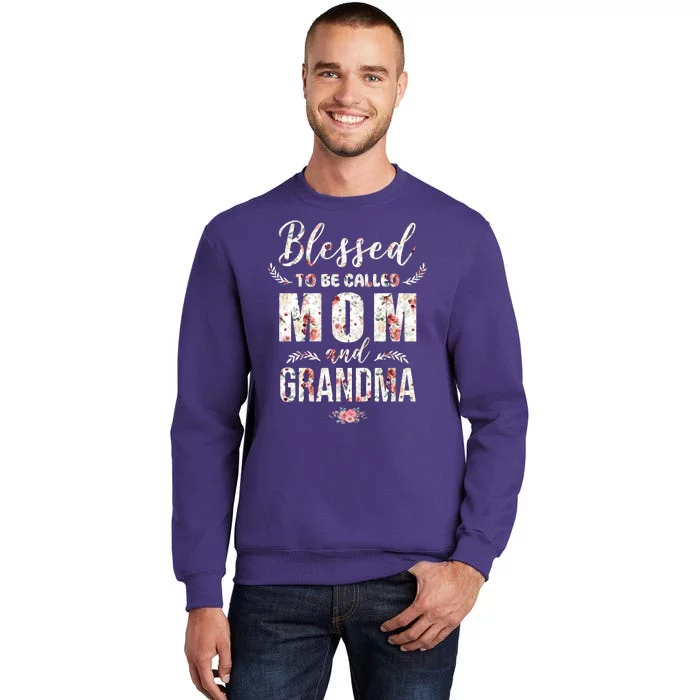 Blessed To Be Called Mom And Grandma Floral Sweatshirt