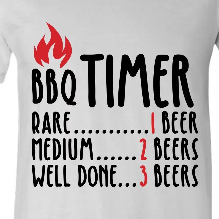 BBQ Timer V-Neck T-Shirt