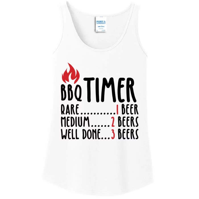 BBQ Timer Ladies Essential Tank