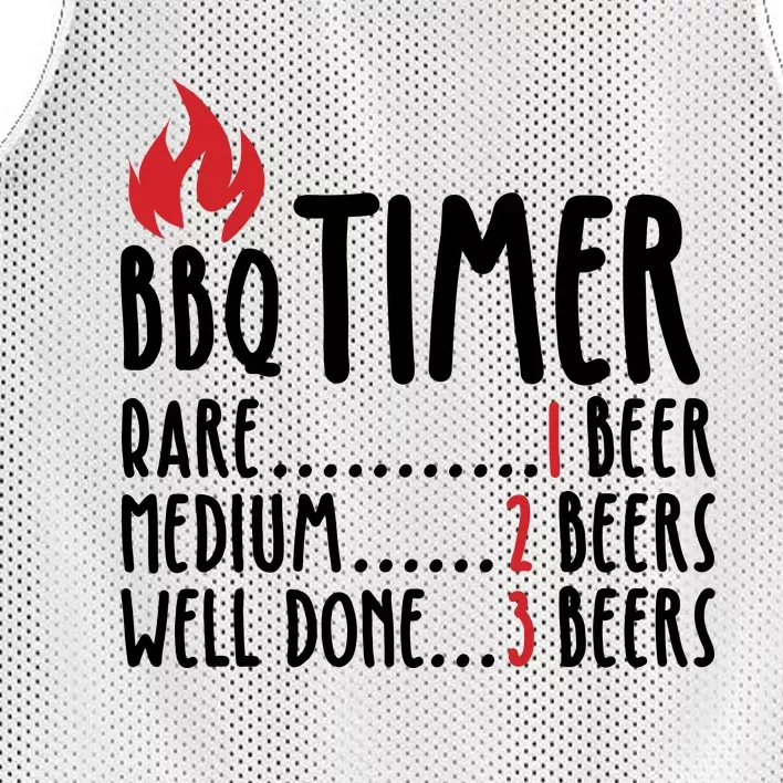 BBQ Timer Mesh Reversible Basketball Jersey Tank