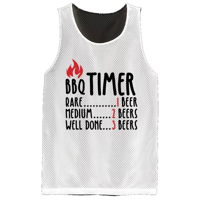 BBQ Timer Mesh Reversible Basketball Jersey Tank