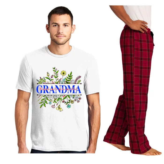 Blessed To Be Called Grandma Wildflower Pajama Set