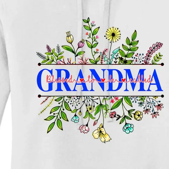 Blessed To Be Called Grandma Wildflower Women's Pullover Hoodie