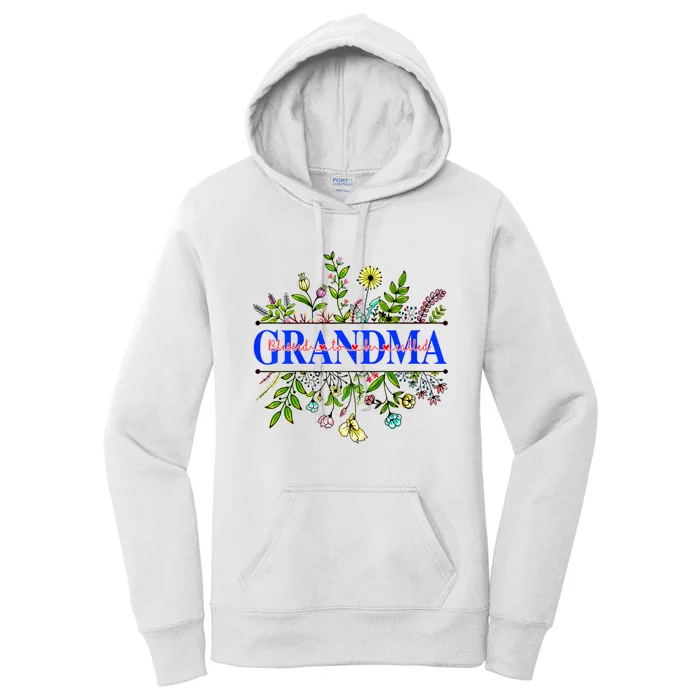 Blessed To Be Called Grandma Wildflower Women's Pullover Hoodie