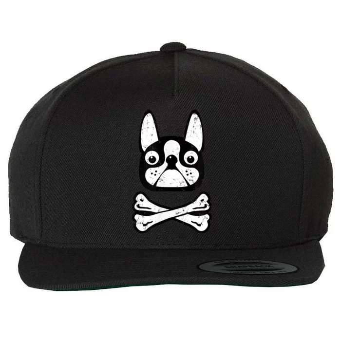 Boston Terrier Wool Snapback Cap