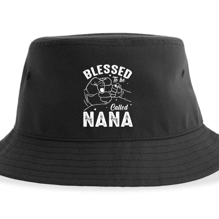 Blessed To Be Called Nana FatherS Day MotherS Day Sustainable Bucket Hat