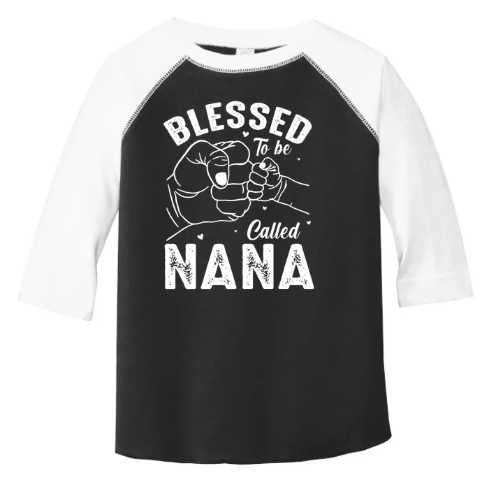 Blessed To Be Called Nana FatherS Day MotherS Day Toddler Fine Jersey T-Shirt