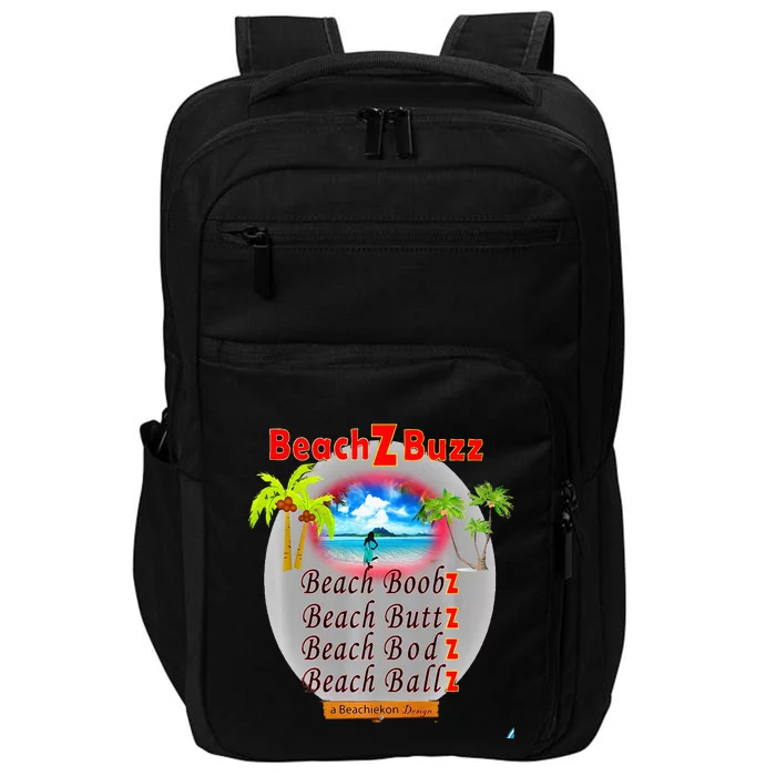 BeachiekonDesigns Teaseteetops Beach Z Buzz Impact Tech Backpack