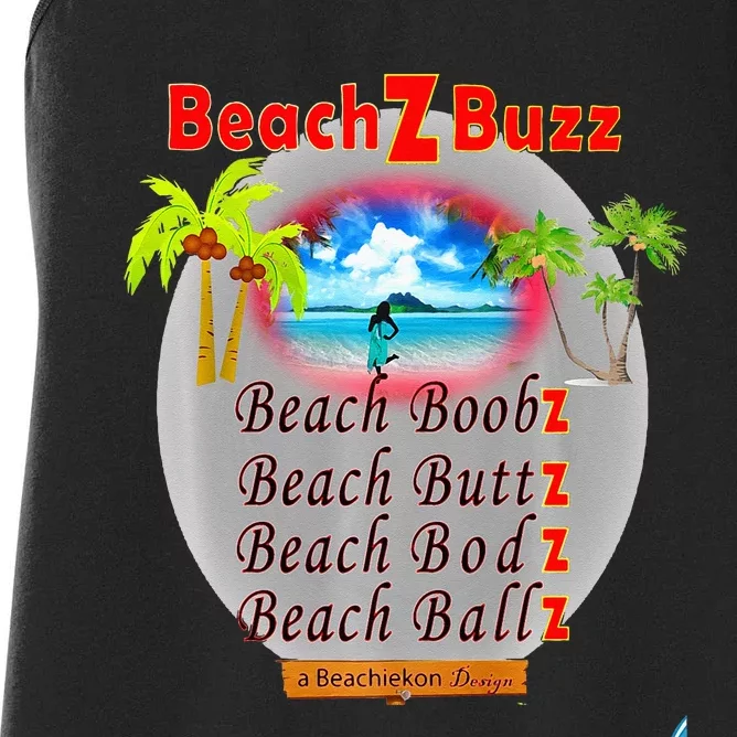 BeachiekonDesigns Teaseteetops Beach Z Buzz Women's Racerback Tank