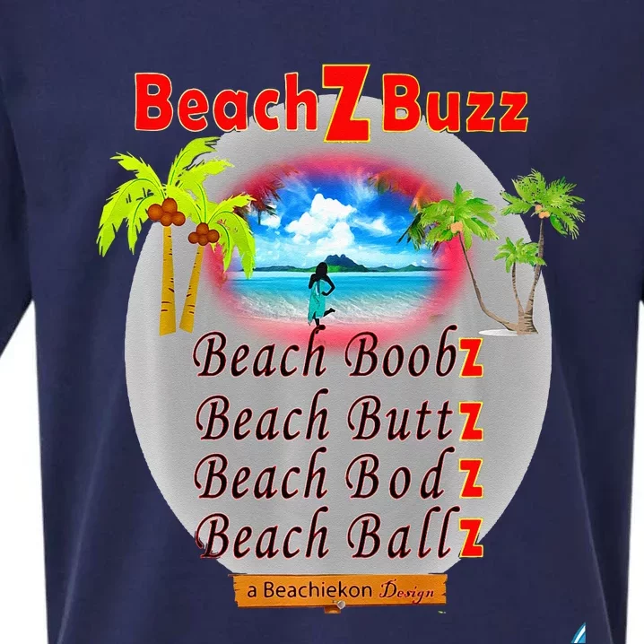 BeachiekonDesigns Teaseteetops Beach Z Buzz Sueded Cloud Jersey T-Shirt