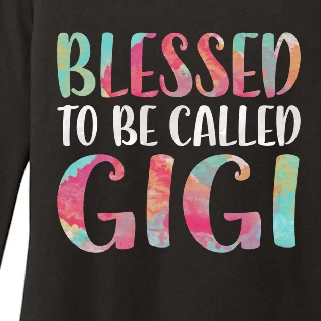 Blessed To Be Called Gigi Funny Gift Mother's Day Funny Gift Meaningful Gift Womens CVC Long Sleeve Shirt