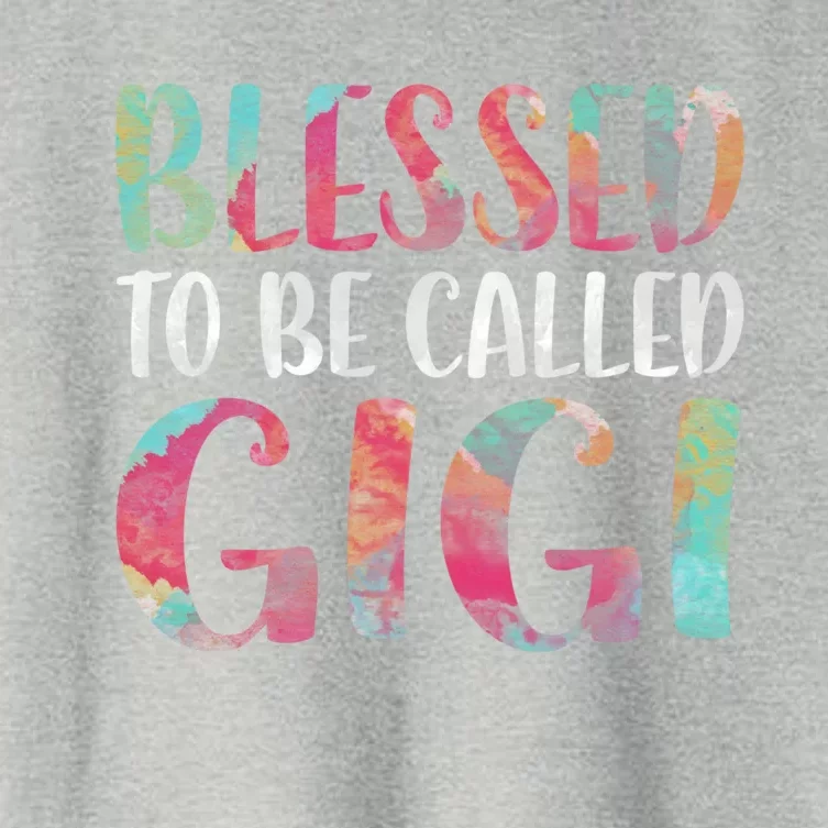 Blessed To Be Called Gigi Funny Gift Mother's Day Funny Gift Meaningful Gift Women's Crop Top Tee