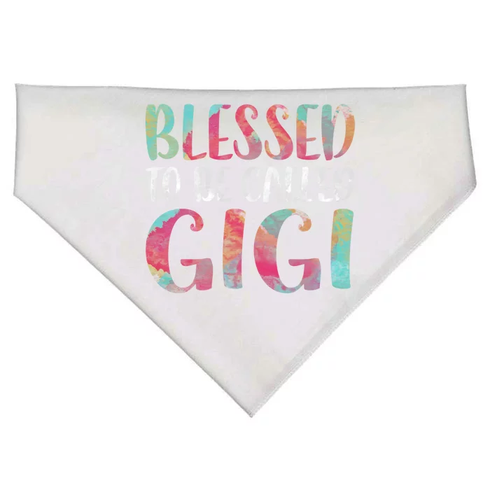 Blessed To Be Called Gigi Funny Gift Mother's Day Funny Gift Meaningful Gift USA-Made Doggie Bandana