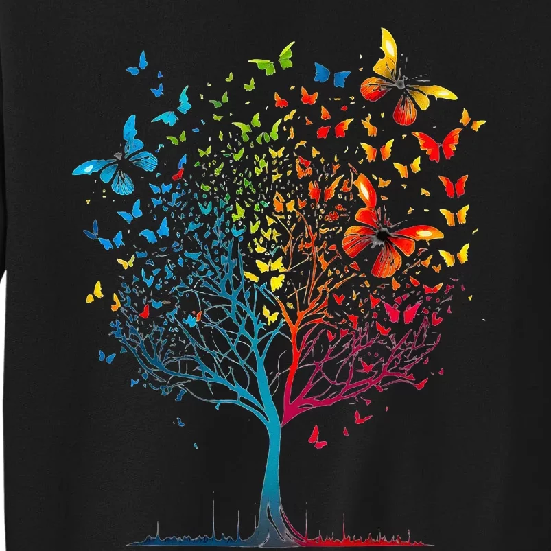 Butterfly Tree Beautiful Tall Sweatshirt