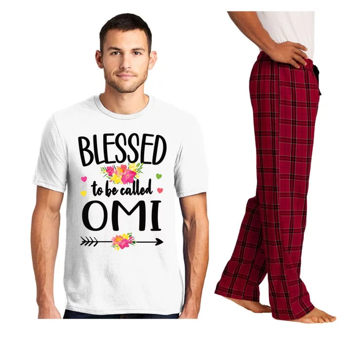 Blessed To Be Called Omi Grandma Omi Grandmother Gift Pajama Set