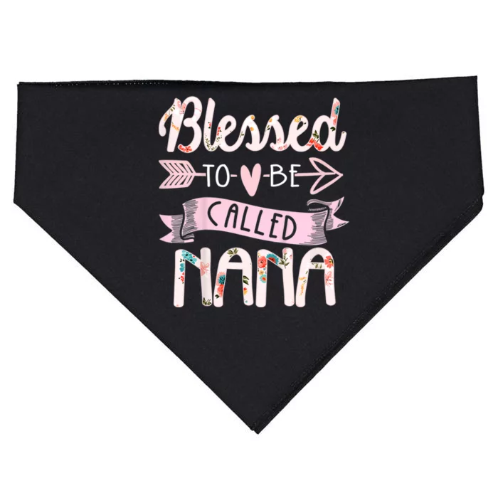 Blessed To Be Called Nana MotherS Day Grandma Women Gift USA-Made Doggie Bandana