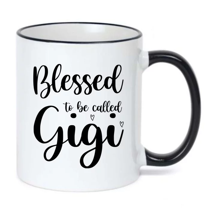 Blessed To Be Called Gigi Black Color Changing Mug