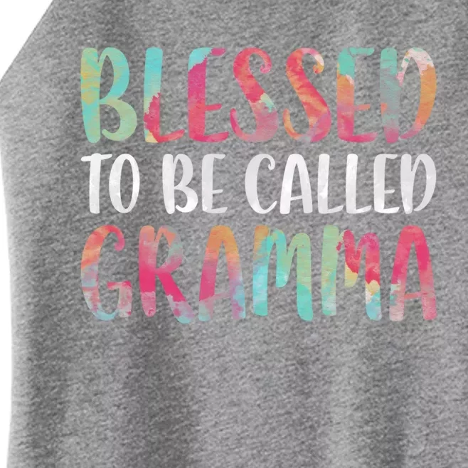 Blessed To Be Called Gramma Funny Gift Mother's Day Gift Women’s Perfect Tri Rocker Tank