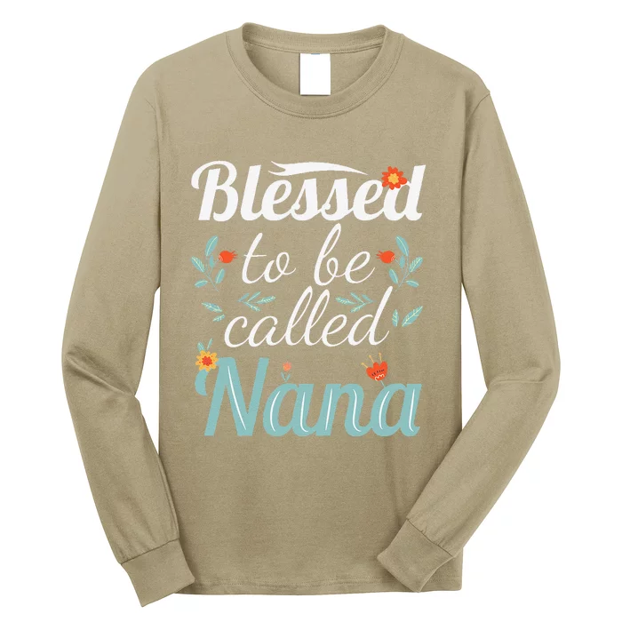 Blessed To Be Called Nana Long Sleeve Shirt