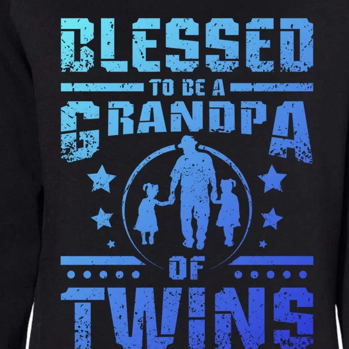 Blessed To Be A Grandpa Of Twins Gift Womens California Wash Sweatshirt