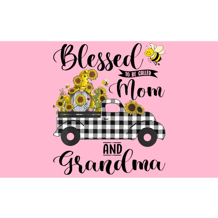 Blessed To Be Called Mom And Grandma Sunflower Gnome Bumper Sticker