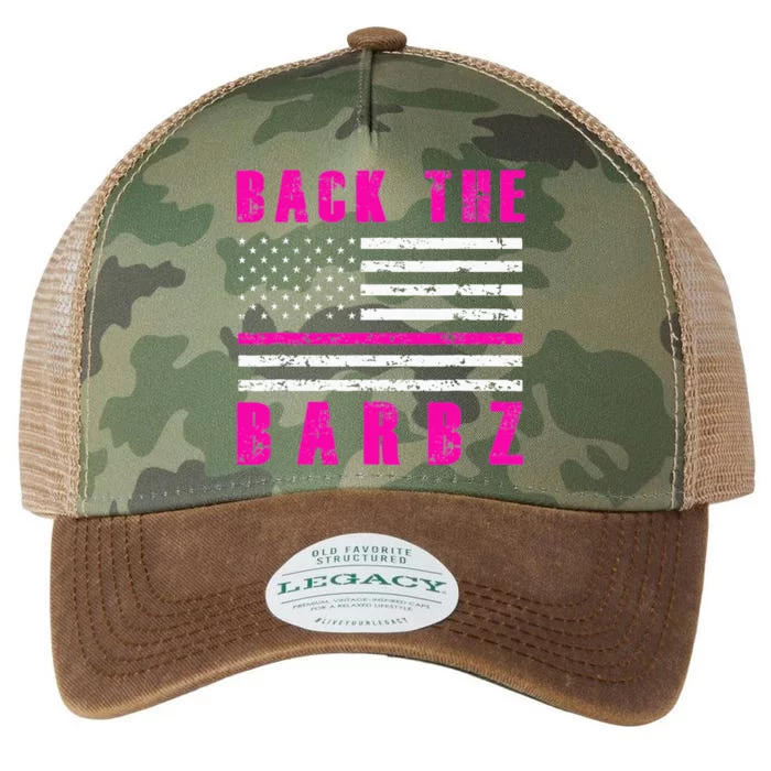 Back The Barbz Flag Love Barbs 4th Of July Legacy Tie Dye Trucker Hat