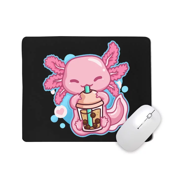 Boba Tea Bubble Tea Milk Tea Anime Axolotl Mousepad