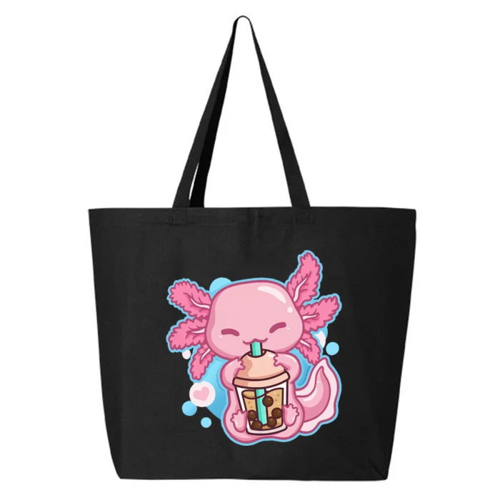 Boba Tea Bubble Tea Milk Tea Anime Axolotl 25L Jumbo Tote