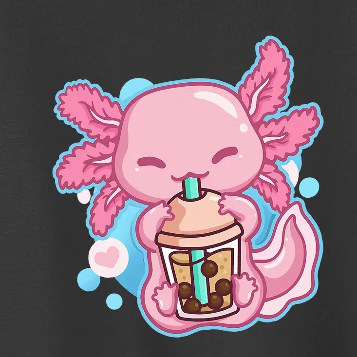 Boba Tea Bubble Tea Milk Tea Anime Axolotl Toddler T-Shirt